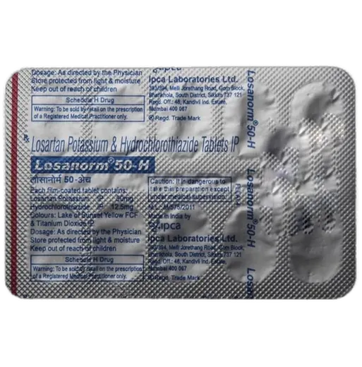 losanorm h 50mg tablet 10's